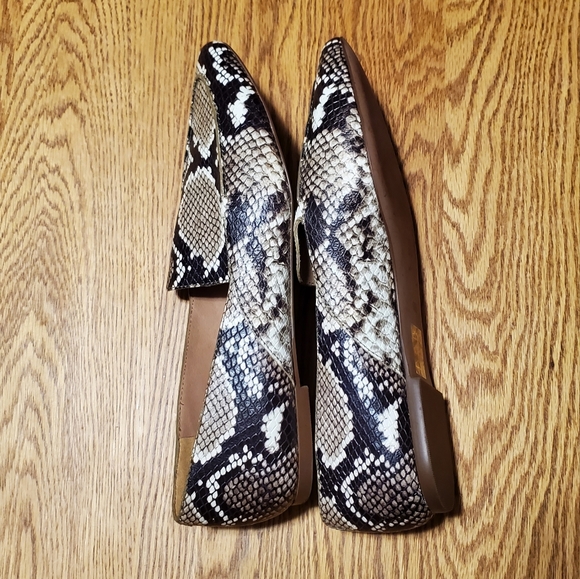 Madewell Frances Loafers Snake Embossed Leather Women's Flats Shoes Size 8.5 - Picture 3 of 7
